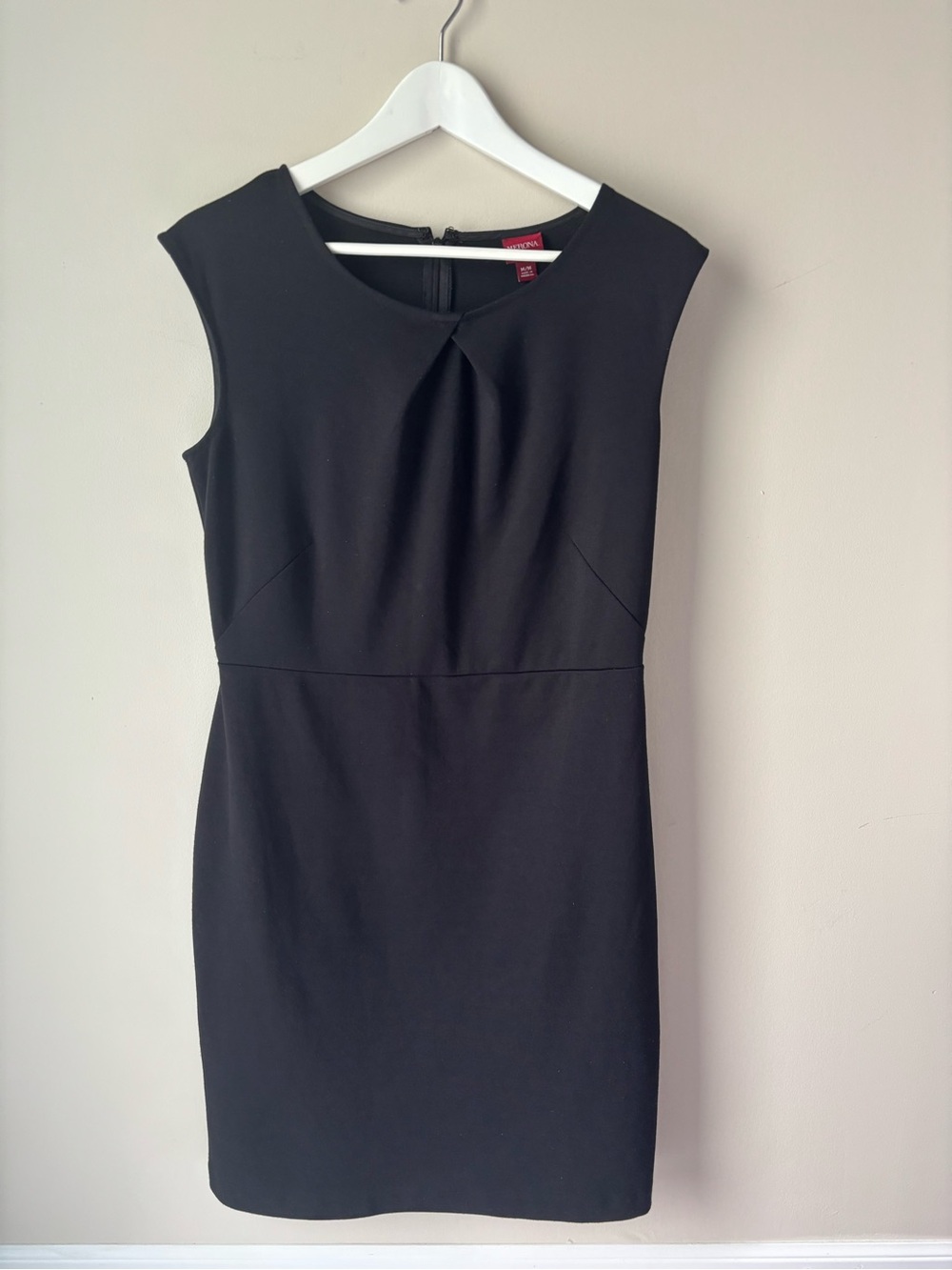 Merona Black Sleeveless Ponte Sheath Dress